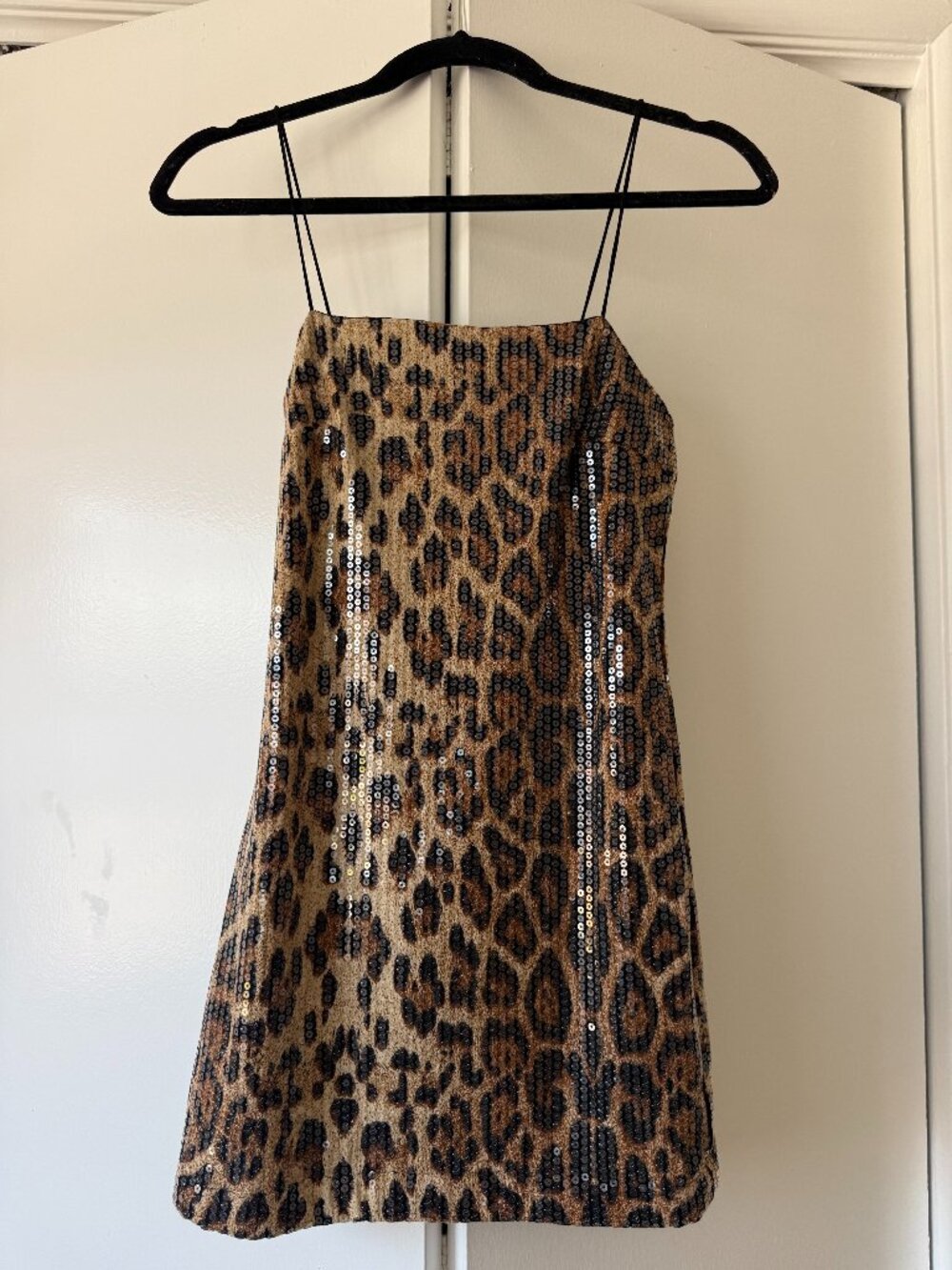 Forever 21 Leopard Sequin Mini Dress